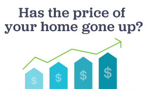 has the price of your home gone up